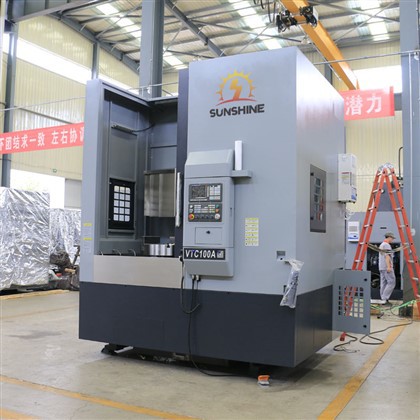 Alat Tajam Pemotong Berat Bubut Vertikal CNC VTC100/Produsen Bubut Vertikal CNC